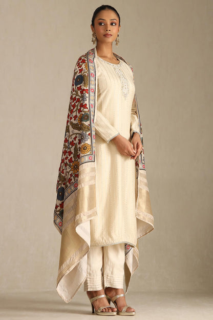 Soch Womens Viscose Blend Salwar Suit Set (EWS5CD21938_Beige