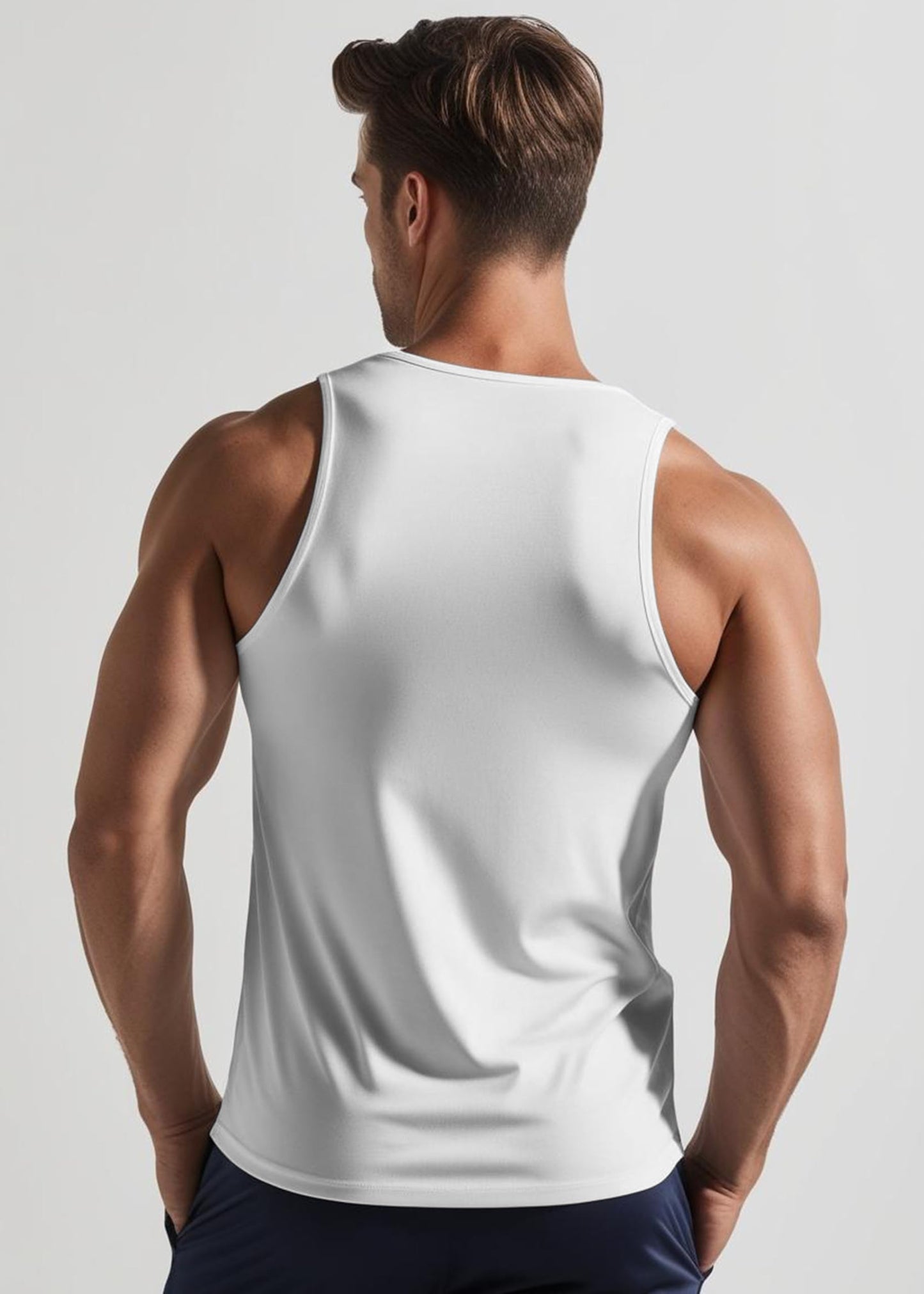 Peppyzone Mens Printed Regular Fit Vest (TT-Trendy-199_White5