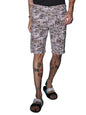 The Indian Garage Co Men Slim Fit Heritage Print Mid-Rise Shorts