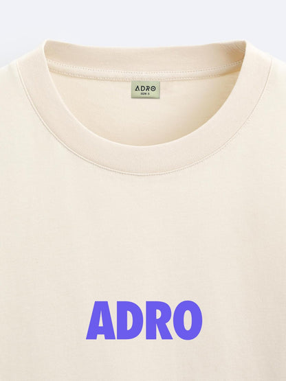 ADRO Oversize T Shirt for Men | Drop Shoulder Cotton T Shirt | Anime Oversize T-Shirt | Luffy T Shirt Gear 5| Trendy Front and B