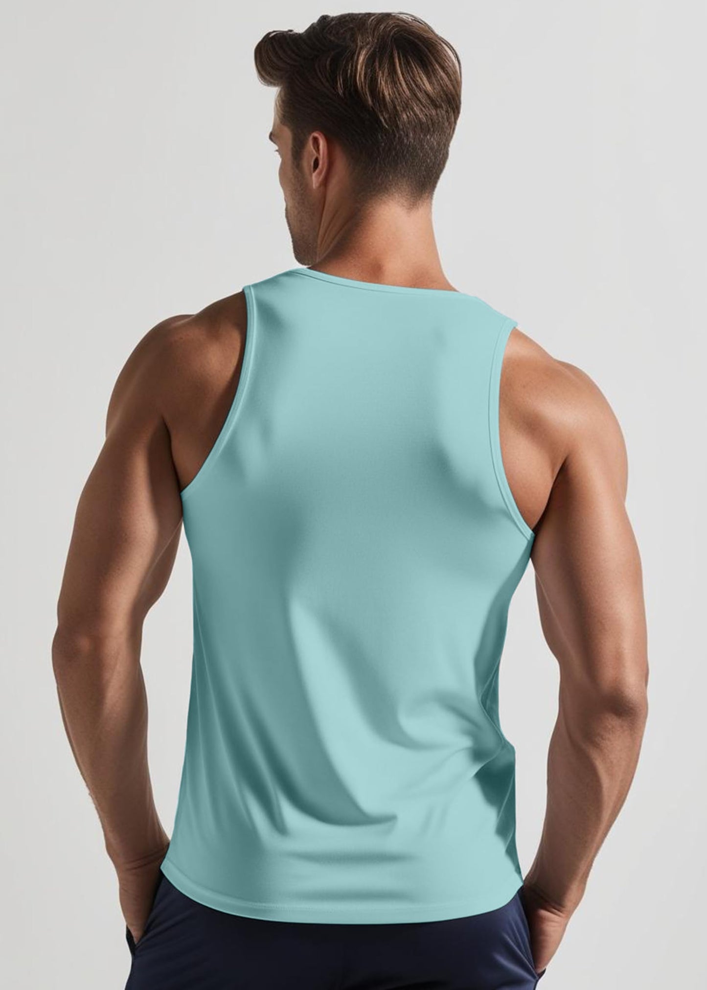 Peppyzone Mens Printed Regular Fit Vest (TT-Bulls23-891_Sky Blue4