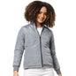 Campus Sutra Women Grey Puffer Regular Fit Bomber Jacket For Winter Wear | Standing Collar | Full Sleeve | Zipper | Casual Jacke