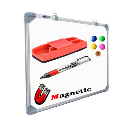 Eduway (Magnetic) 2X2 Feet White Board With (Marker, Duster And Magnets) | Ideal Use For Home, Office, Kids With Sliding Hanging