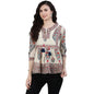 Ishin WomenS Off White Embellished A-Line Top