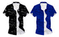 Kadiyu Half Sleeve Casual Printed Shirts For Men Regular Fit Printed Spread Collar Casual Shirt Lycra Fabric With Combo Shirt (P
