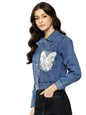 Aarika Womens Blue Colour Self Design Denim Jacket-(S-XL)-(OCT_AUG_DN_W_138_BLUE_S)