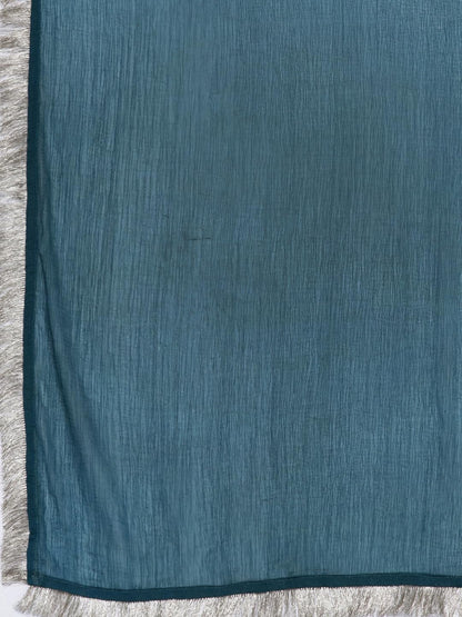 Varanga WomenSwomenSblue Embroidered Straight Kurta Paired With Tonal Bottom And Dupatta