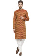 Jompers Mens Jacquard Silk Kurta And Pyjama