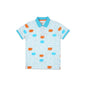 Pepe Jeans Prongs Allover Printed Polo French Blue