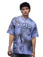 The Souled Store Joker: Jokes On You Men And Boys Short Sleeves Round Neck Blue Graphic Printed Cotton Oversized T-Shirts