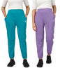 Kyda Kids Cotton Regular Fit Track Pants For Girls (Pack Of 2)