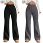 Tee Projekt Regular Fit Trousers for Women| Korean Trousers for Women Black-Grey