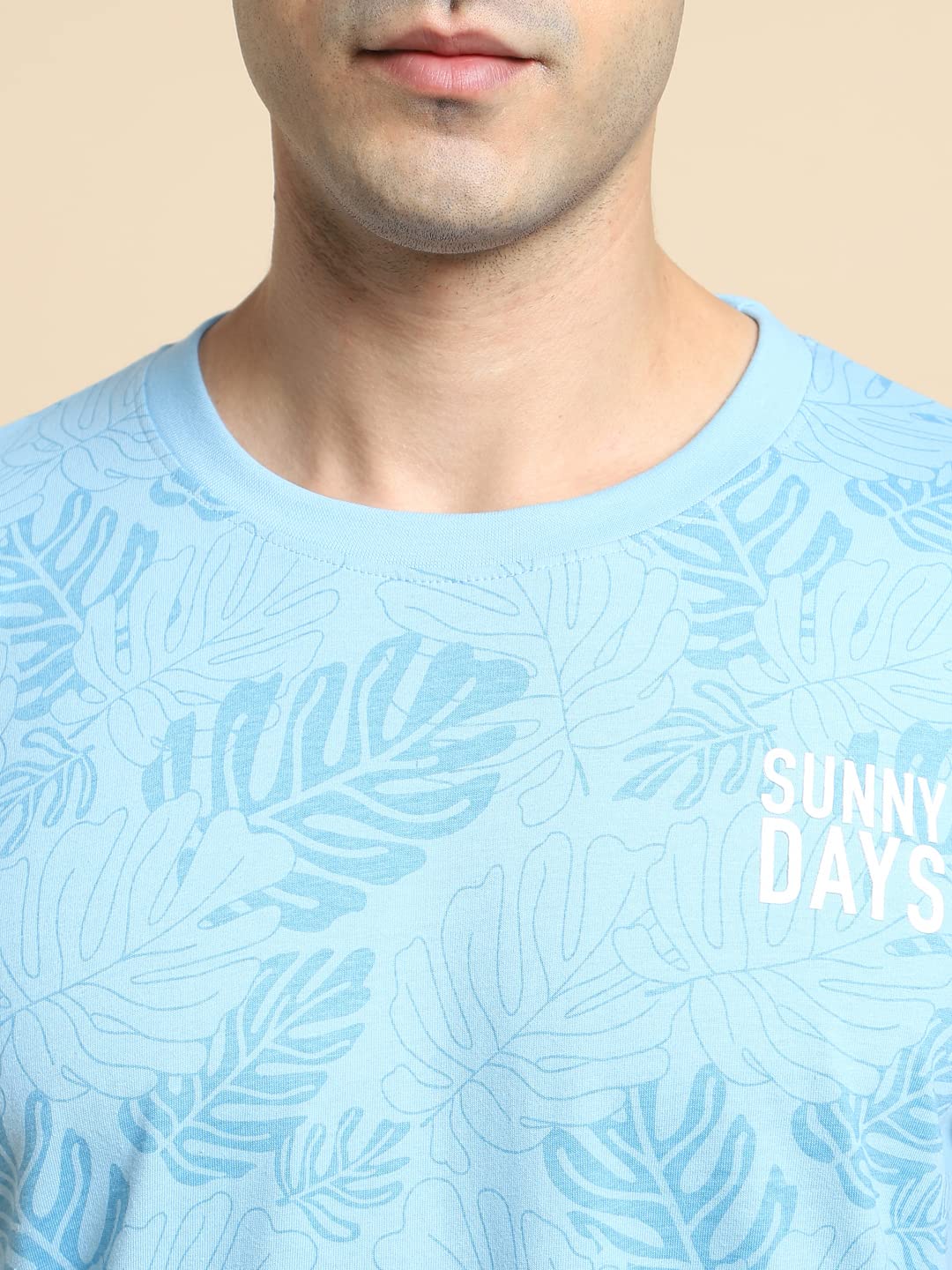 Dennis Lingo MenS Slim Fit Blue T-Shirt