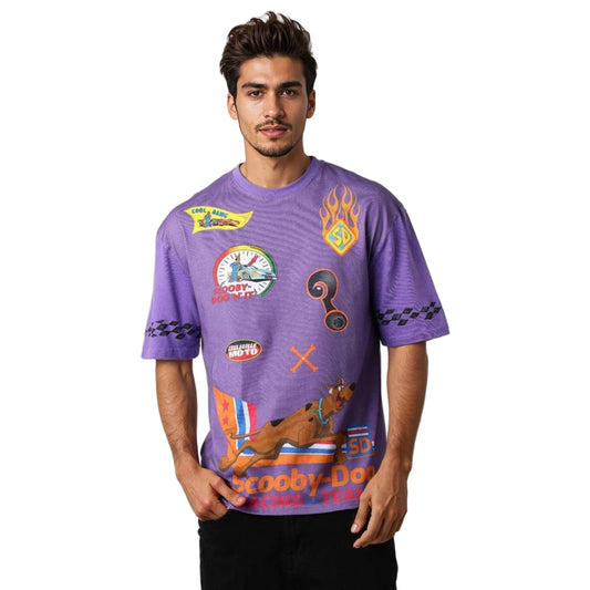 The Indian Garage Co Mens Warner Bros. Collection Boxy Fit Scooby Doo Crew Neck T-Shirt