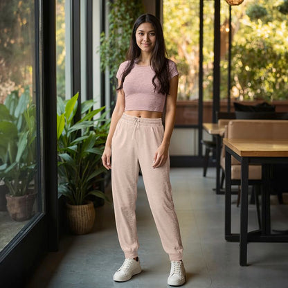 BlissClub AirMelt Joggers | Cuffed Bottom Hem | Classic Joggers Design | Adjustable Drawcord | 2 Roomy Pockets | Cool-to-Touch F