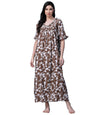 OOMPH! Cotton Blend Nighty for Womens | Night Gown | Nighty | Nightdress | Maxi Dress | Sleepwear | Gown for Women | Nighties |