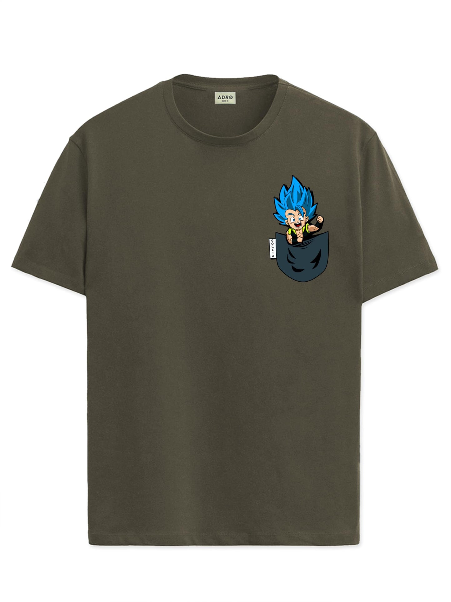 ADRO Tshirt for Men | Anime T Shirt for Men | 100% Cotton Tshirt | Graphic Printed T-Shirt | Chest Printed Tshirt | Gogeta Anime
