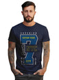 Peppyzone Mens Regular Fit T-Shirt (PZ-Number-9910_Navy Blue3
