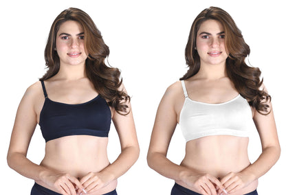 Venus Wire Free Slip On Moulded Sports Bra With Adjustable Strap