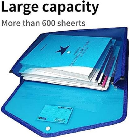 Fedus Document Holder Envelope Folder,File Storage Bag With Snap Button Transparent Plastic File For Documents File Holder/Docum