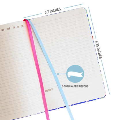 Doodle Hard Bound Soft Foam Padded Paper Notebook|Compact Size A5 (8.25 X 5.7)|160 Pages, 80 Gsm|Flat Opening|Soft Foam Padding|