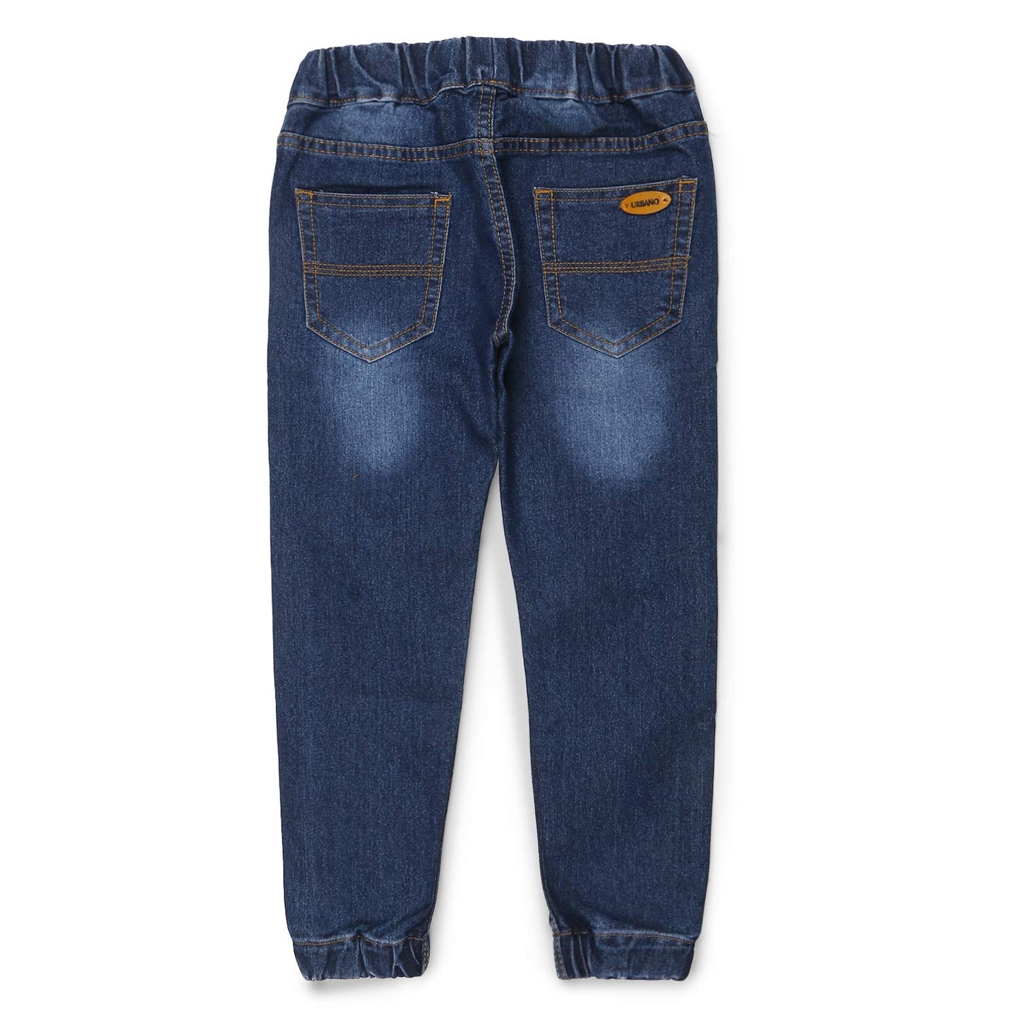 Urbano Juniors Boys Blue Slim Fit Stretchable Jogger Jeans (junhpsjoggerboy-mblue-13-14)