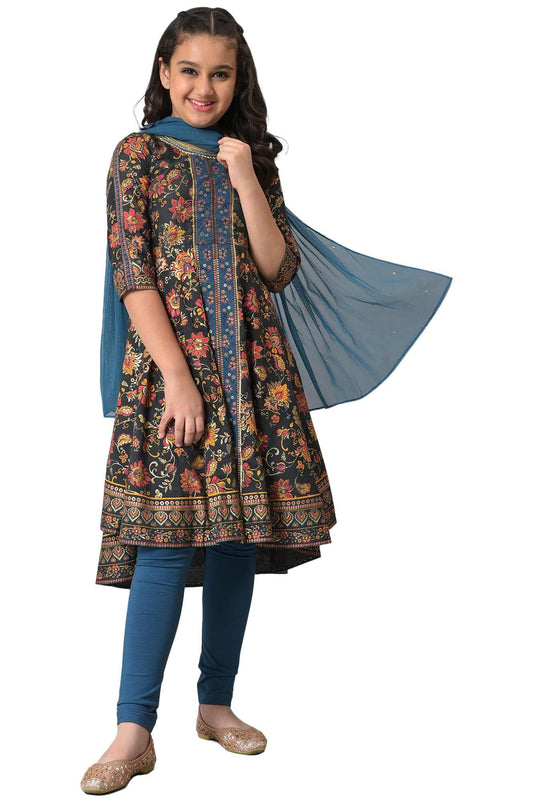 Aurelia Girls Kurta, Churidar, Dupatta