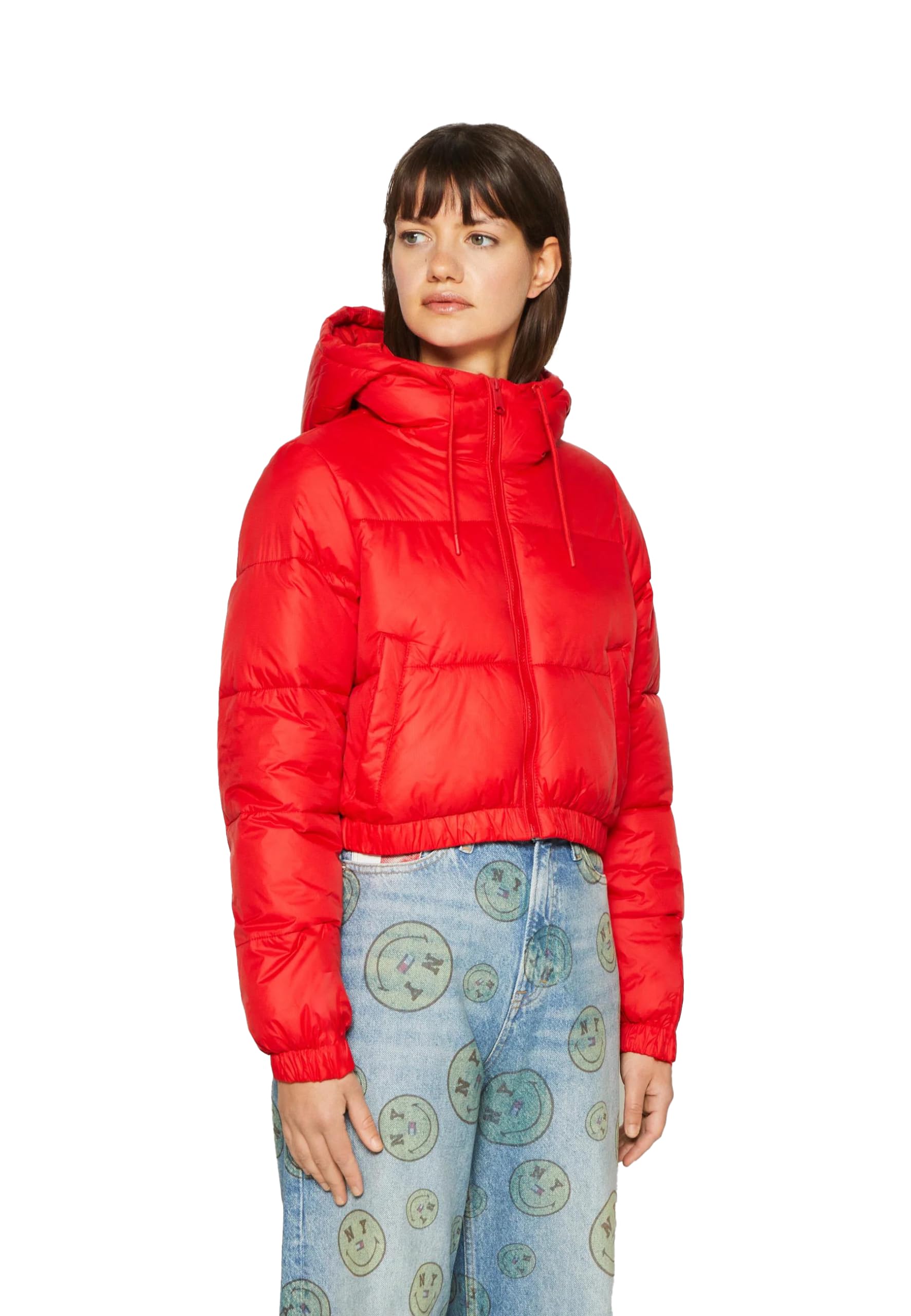 Kotty Women Full Sleeve Solid Hooded Puffer Jacket