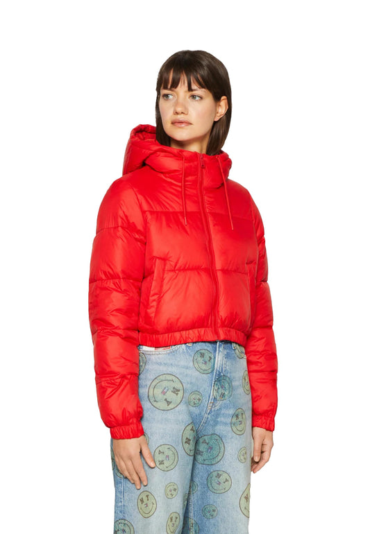 Kotty Women Full Sleeve Solid Hooded Puffer Jacket