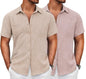 Lymio Casual Regular Fit Shirt For Men || Regular Fit || Stylish || Men Shirt (Available In Combo Packs) (Resort-Slub-Chiku-Pink