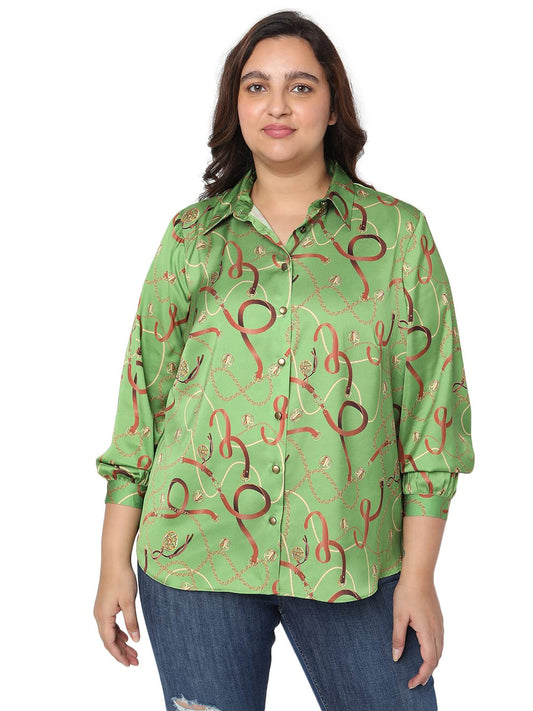 Vero Moda Curve Relaxed Fit Shirt (262814001_Kelp_L)