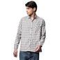 Brown Culture MenS Cotton Blend Checkered Shirt With Spread Collared Full Sleeves Standard Length And Button Down Closure Type|