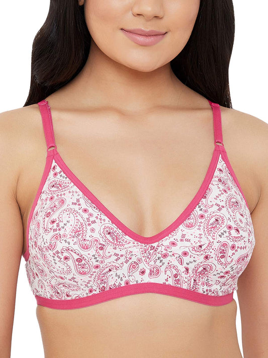 Clovia Cotton Womens Full Cup Non-Padded Non Wired Bra (Br0227T1832B_White_32B)