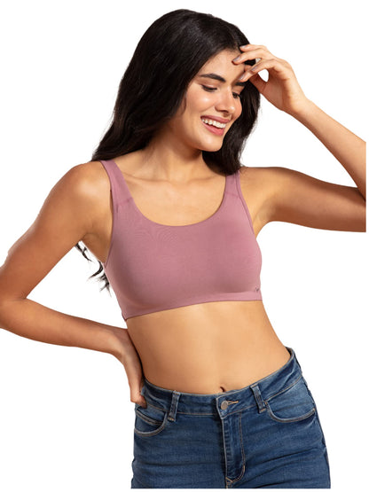 NYKD Soft Cup Easy Peasy Slip On Everyday Bra for Women, Wireless, Full Coverage, Support Shaper, Non Padded Sports Bra Bra, NYB