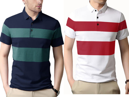 Nobel Monk MenS Regular Fit Polo T Shirt |Half Sleeves |Collar Tshirts |Casual T-Shirt For Men