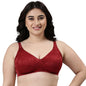 Enamor F135 Minimiser Full Support Bra - Non-Padded Wirefree High Coverage - Bossa Nova