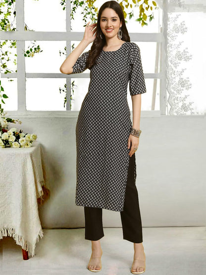 Tee Projekt Straight Kurta & Pant For Women Ethnic Kurta Set For Women (Pack Of 2)