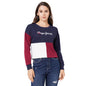 Pepe Jeans Ladies Flora Colour Block Sweatshirt, Multi,M Multicolour
