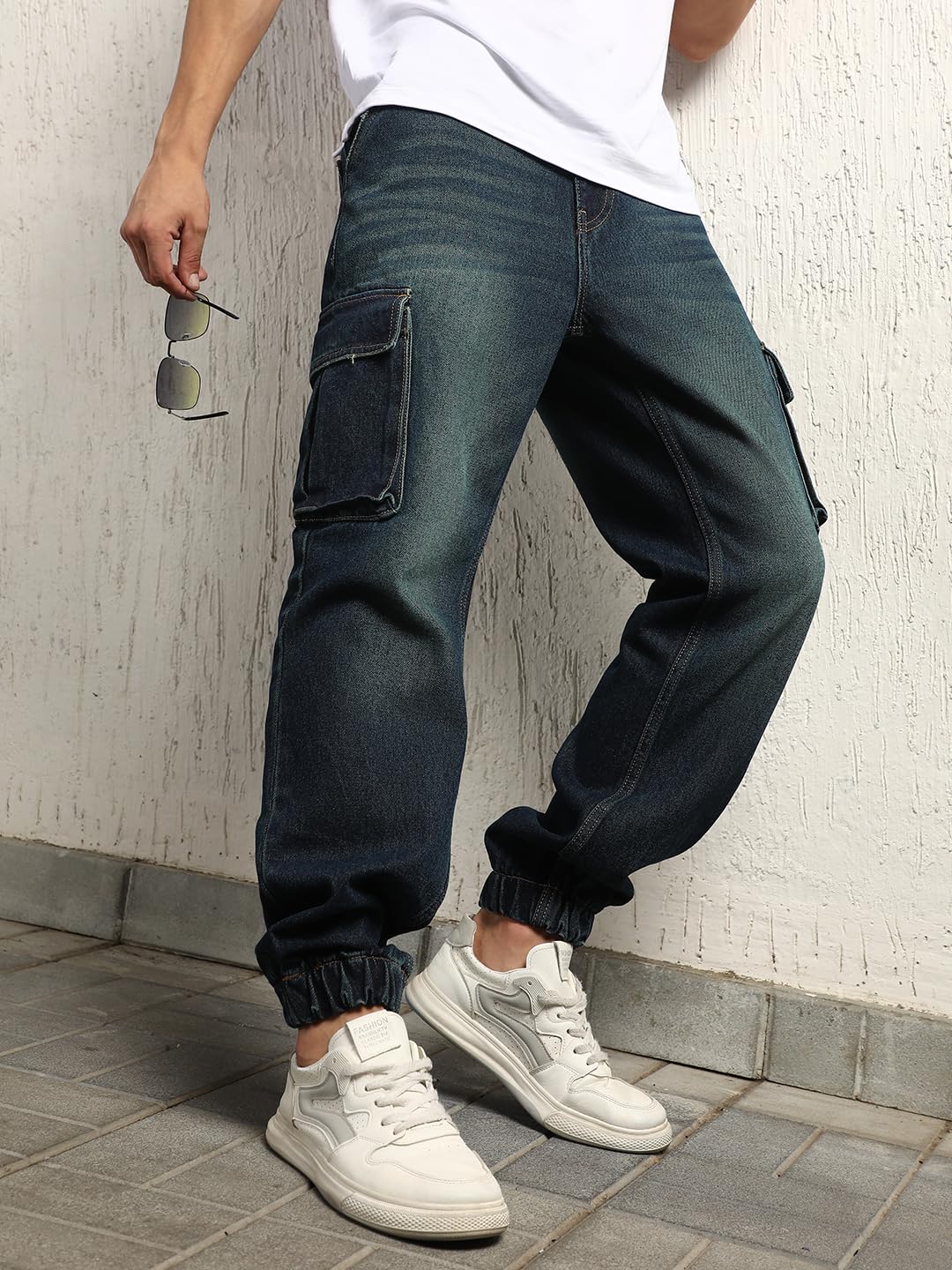 Hubberholme Men Summer Cotton Straight Fit Mid-Rise Jeans 21