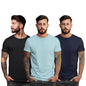 Peppyzone S to 5XL Cotton Round Neck Tshirt for Men - 100% Cotton, Half Sleeve, Combo Pack of 3 T Shirts for Men (in, Alpha, XL,