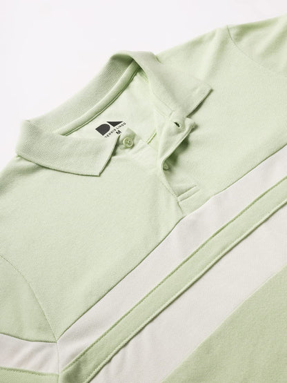 Dennis Lingo Mens Slim Fit Polo Green T-Shirt