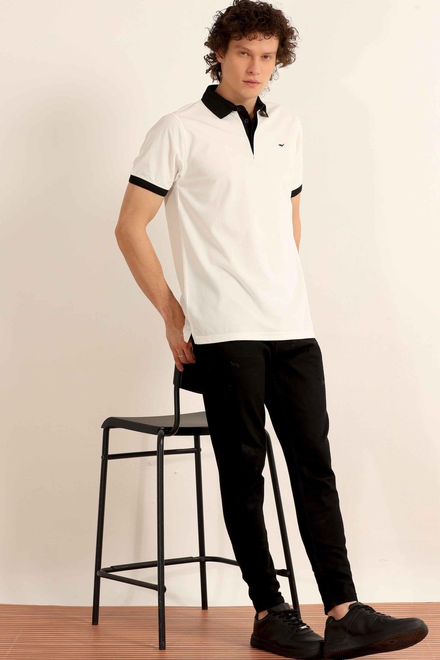 BE ACTIVE Mens Casual Polo Tshirt with Contrast Collar|| Tshirt for Men || Tshirt for Men Stylish || Tshirt for Men Polo (PTP00