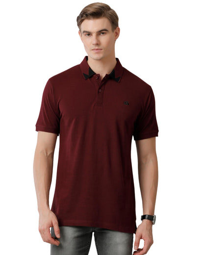ADRO Premium Cotton Polo for Men (PN23-H-PLN-MR_Maroon)