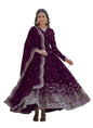 Fashion Basket Turquoise Georgette With Sequins Embroidery Anarkali Kurta Set For Women