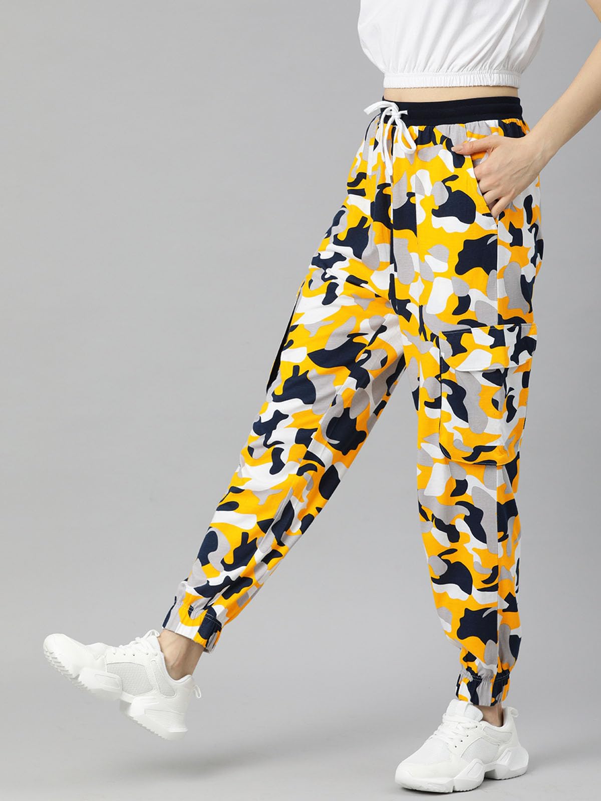 Juneberry WomenS Regular Fit Track Pants (Trouser_Yellow