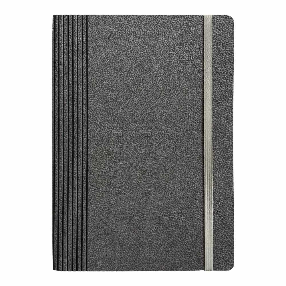 Anupam Sway Lined Journal Notebook, 192 Pages College Ruled Notebook, 80 Gsm Thick Paper, A5 Leather Textured Pu Cover With Desi