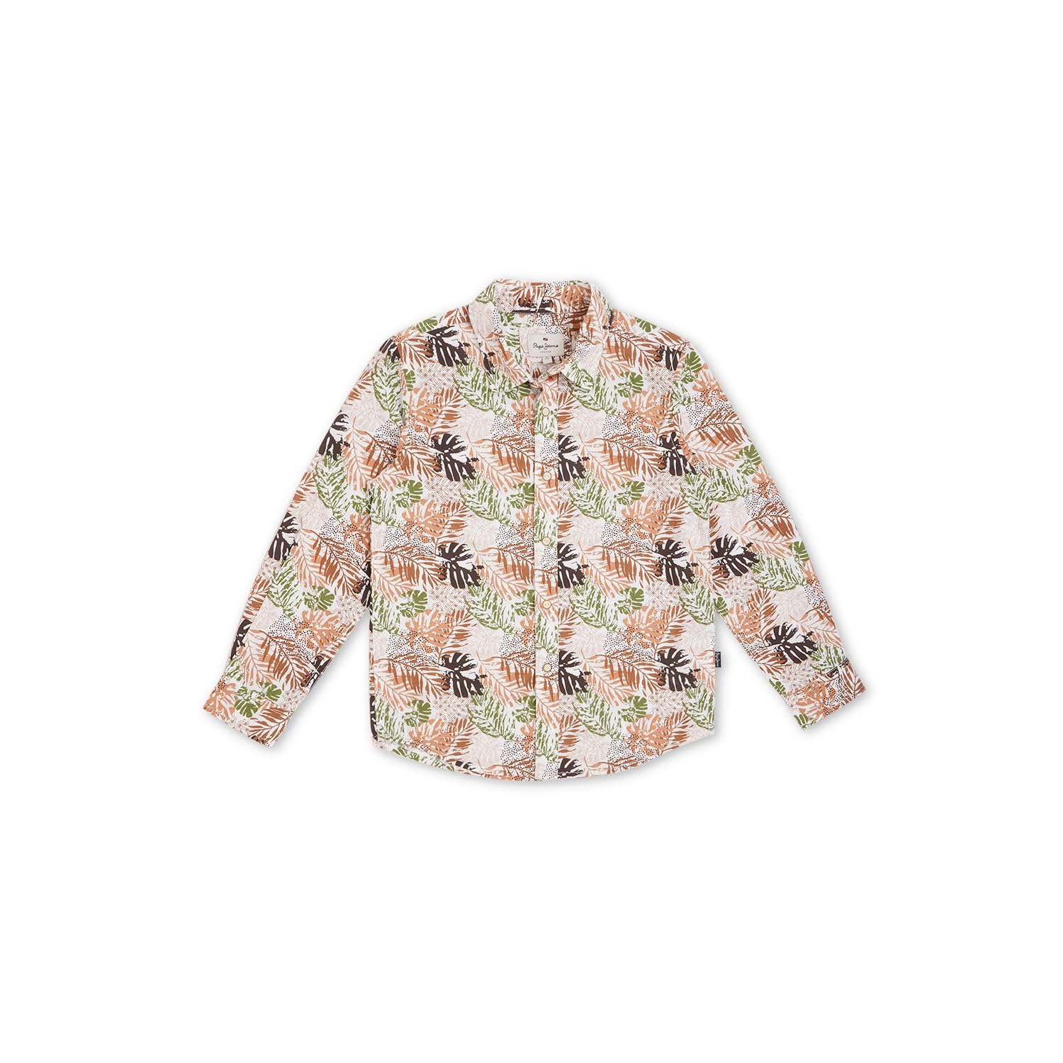 Pepe Jeans BoyS Regular Fit Shirt (Pb302569_Khaki Beige_Multi