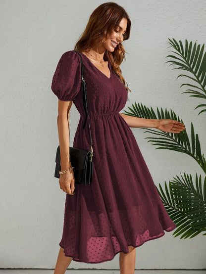 Tagas Women'S Georgette A-Line Standard Standard Length Dress (Op-3210-1)