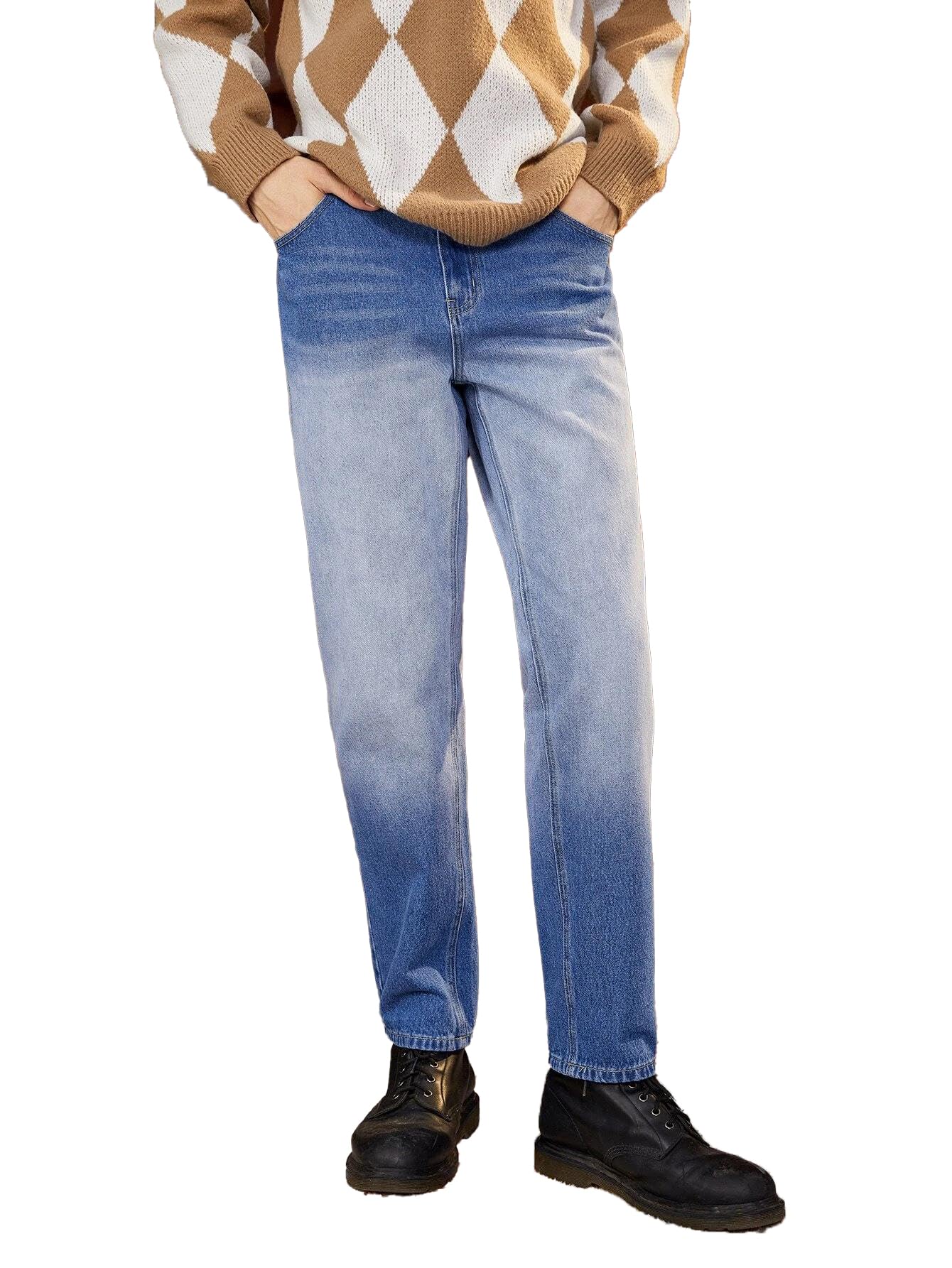 Kotty MenS Regular Mid Rise Blue Jeans