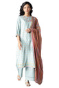W for Woman Kurta, Parallel Pant & Dupatta